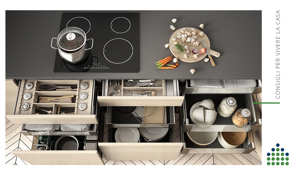 Come organizzare la cucina: 6 regole da seguire