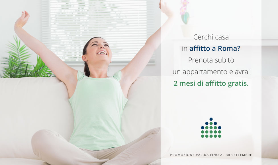 Affitto casa a Roma: ancora 2 mesi gratis per chi prenota entro il 30 settembre