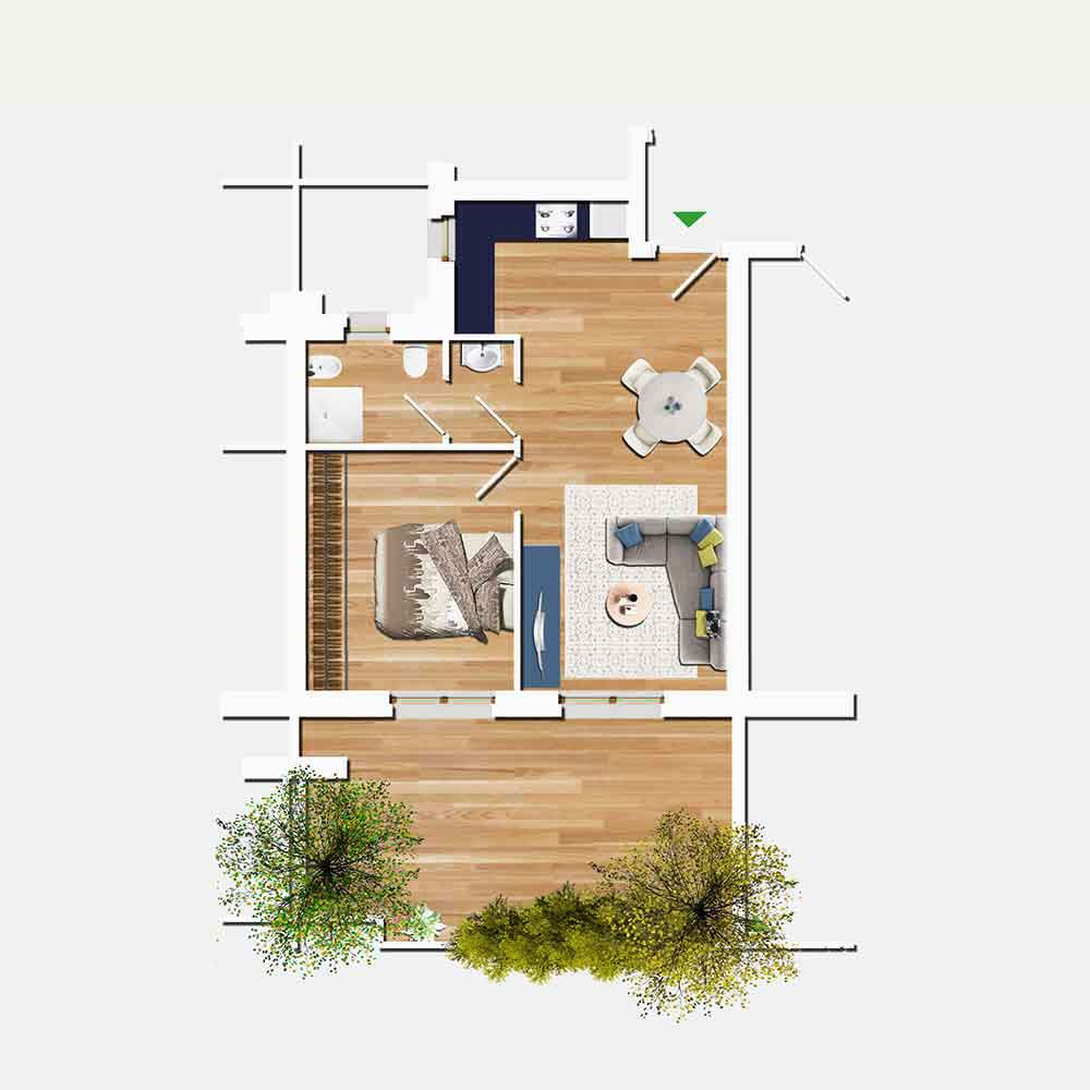 bilocale in vendita a Roma Est