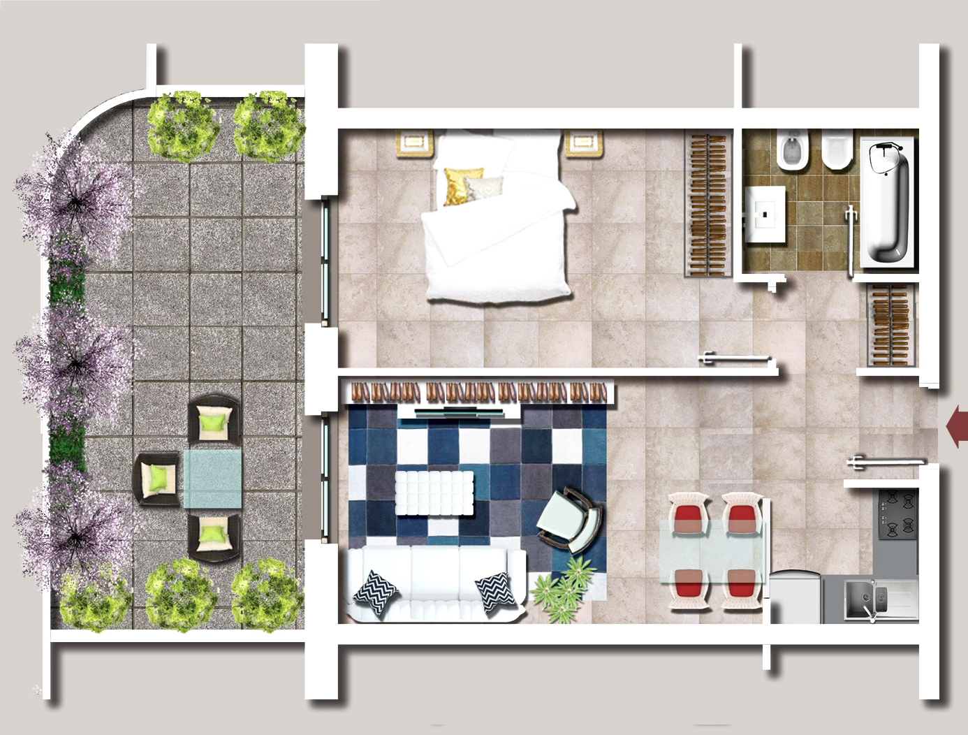 bilocale in vendita a Roma Est