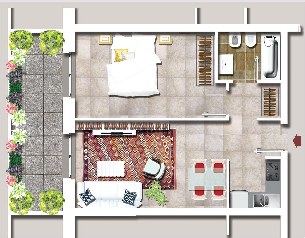 bilocale in vendita a Roma Est