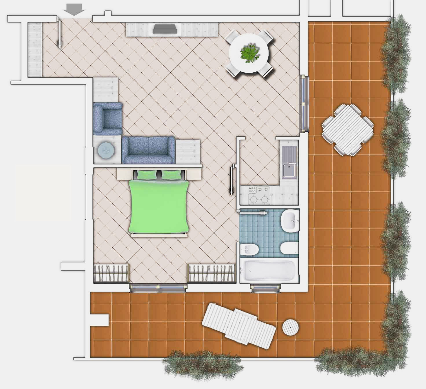 bilocale in vendita a Roma Est