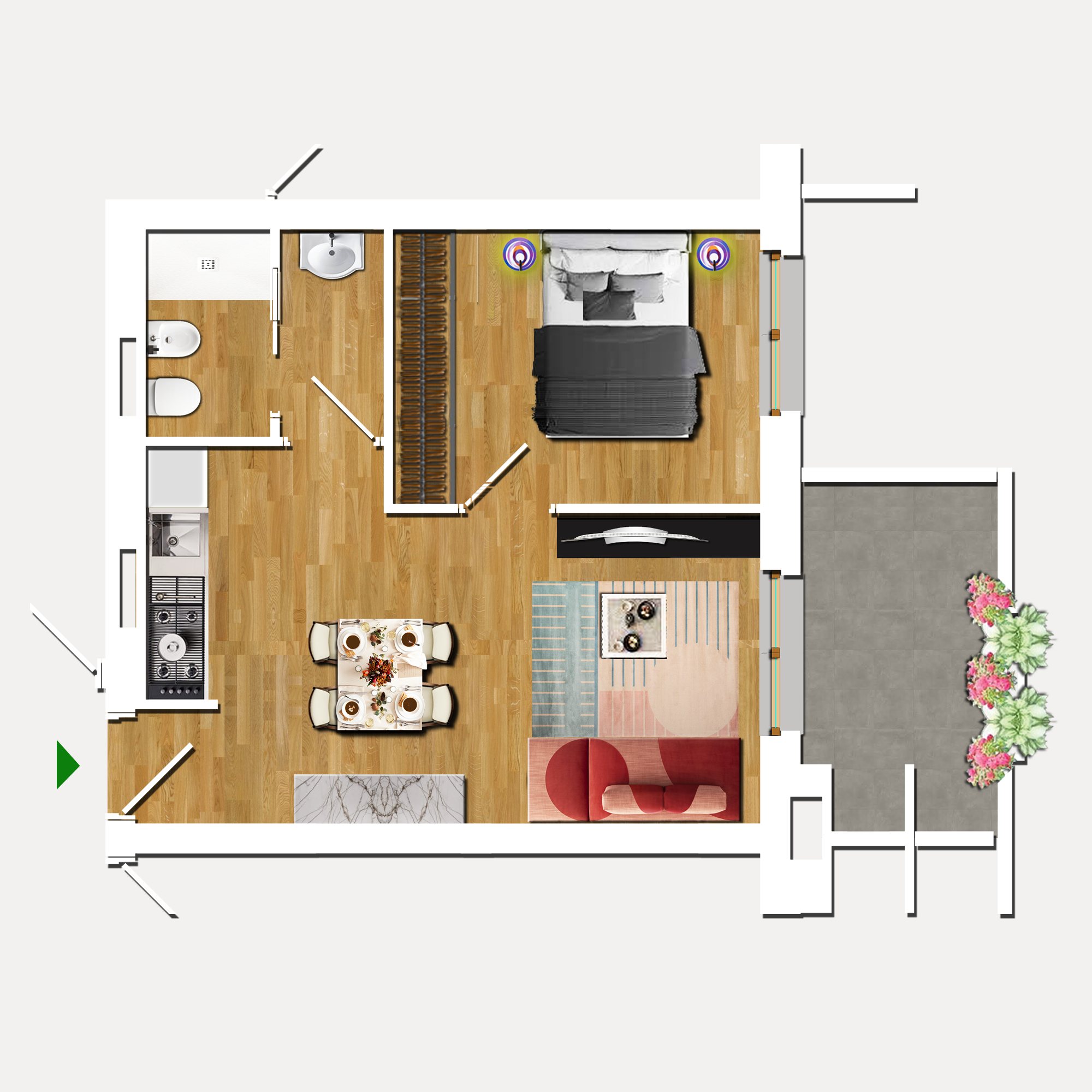 bilocale in vendita a Roma Sud Ovest