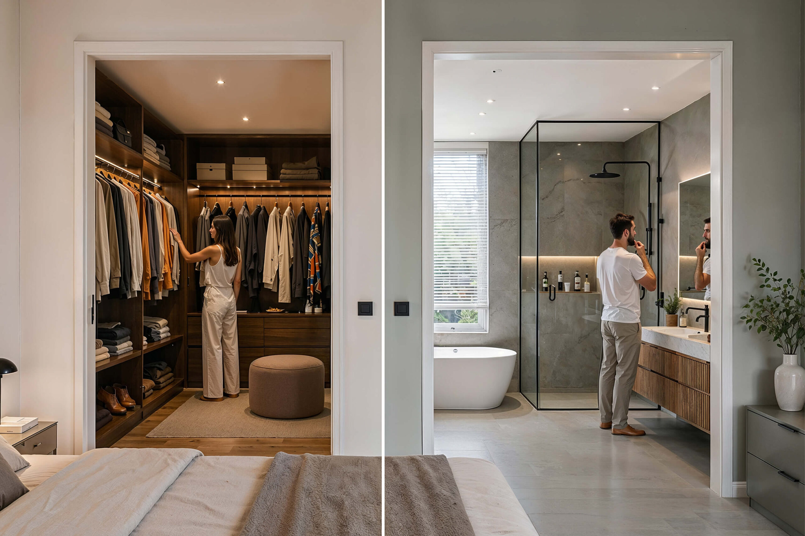 Cabina armadio o bagno en suite. Quale scegliere?