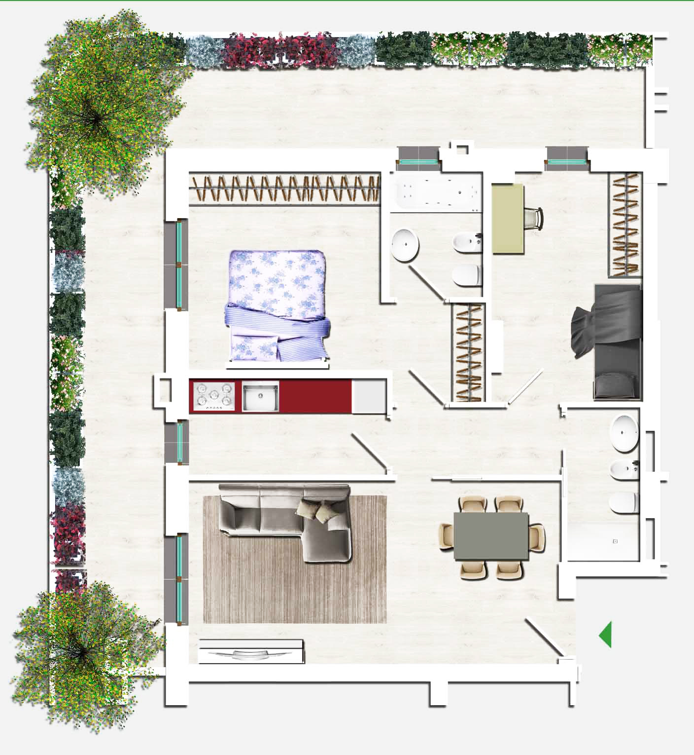 trilocale in vendita a Roma Nord