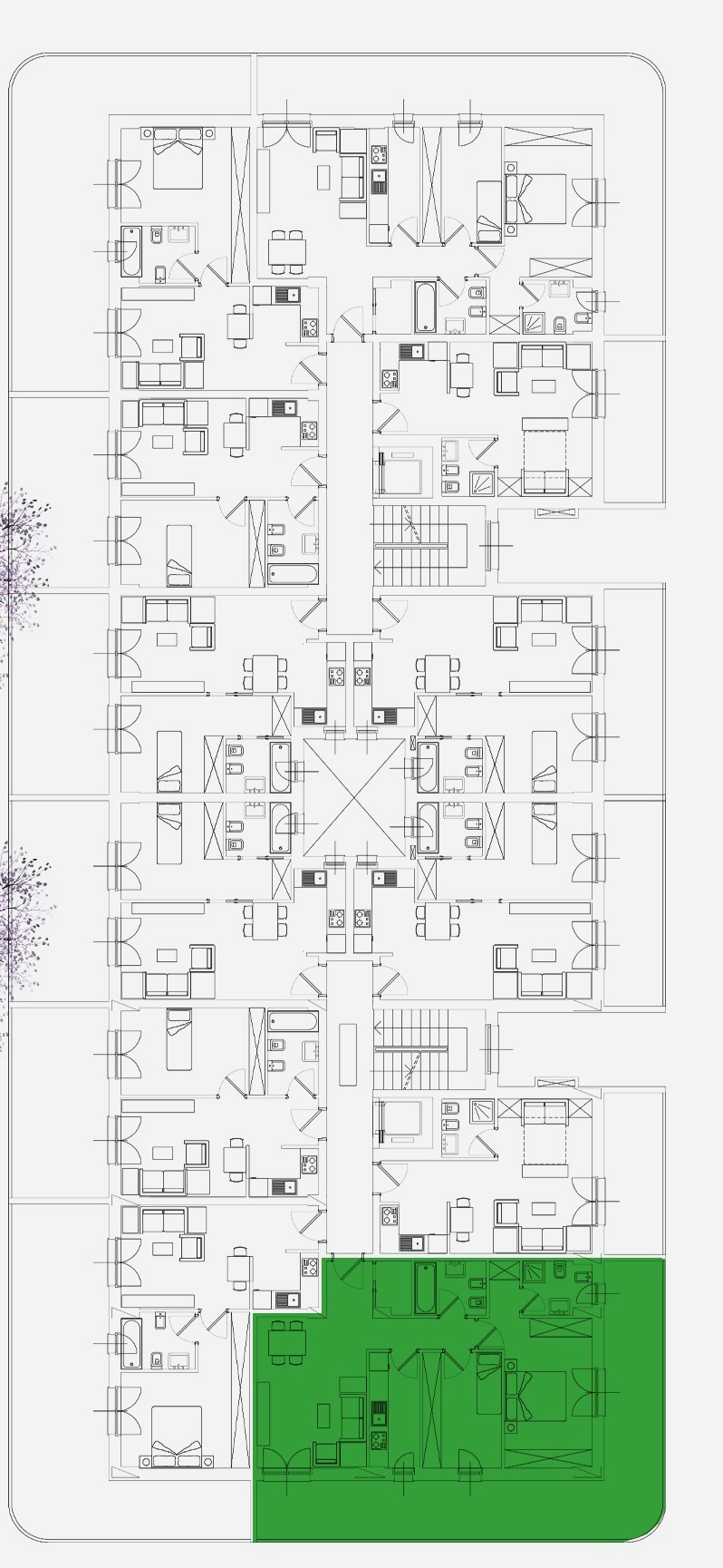 Trilocale in Affitto a Roma Est - int.5 di 91
