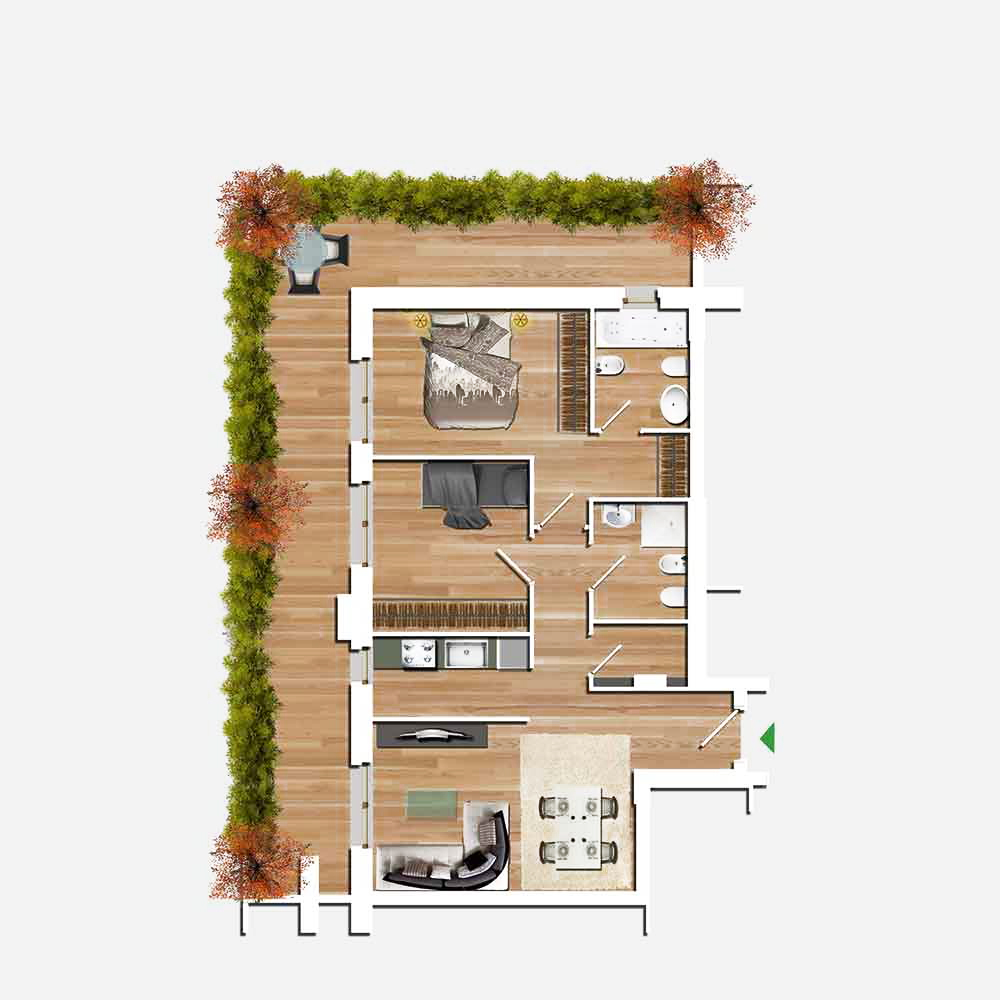 trilocale in vendita a Roma Est