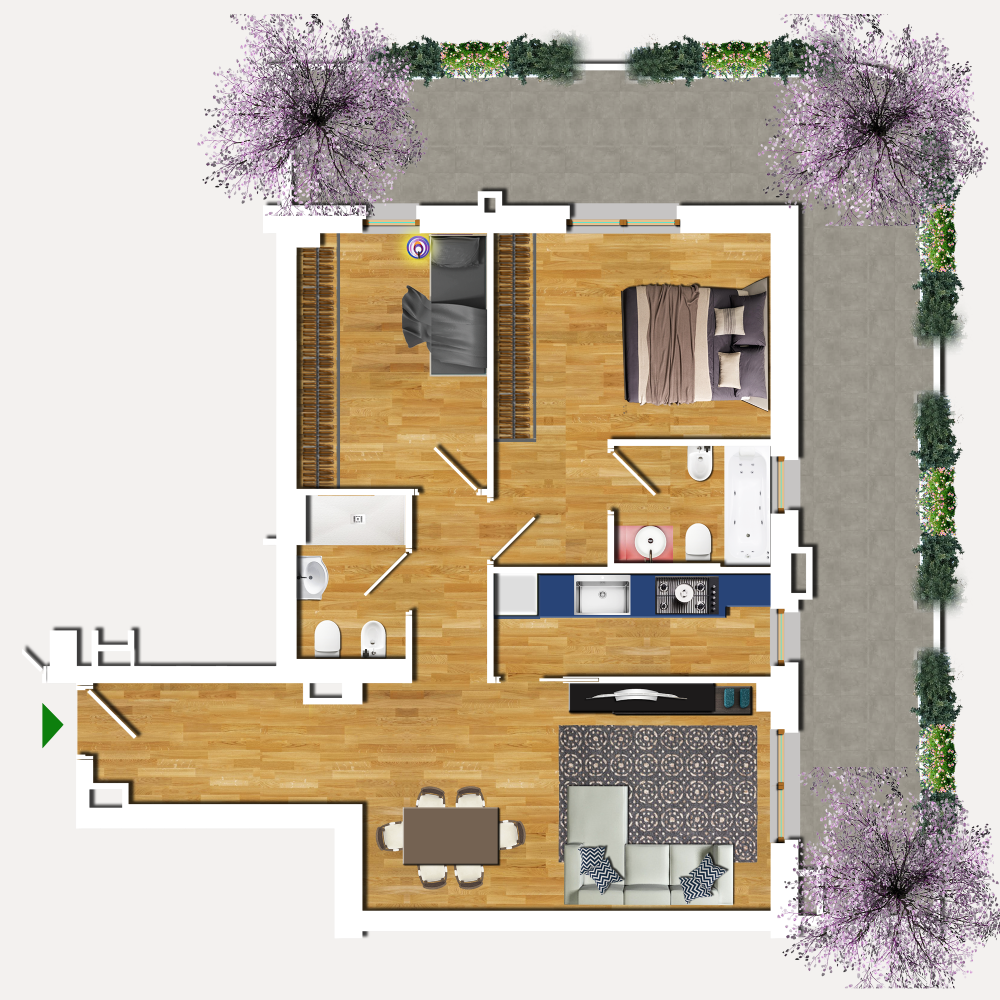 Trilocale in Vendita a Roma Sud - int.1 di 90