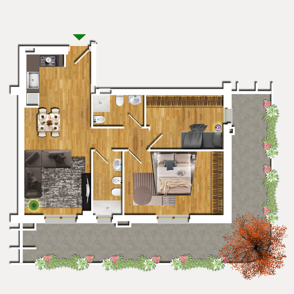 trilocale in vendita a Roma Sud