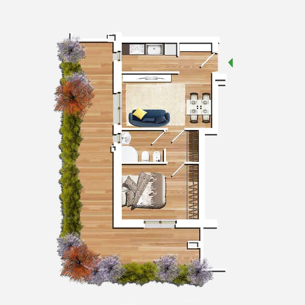 bilocale in affitto a Roma Sud