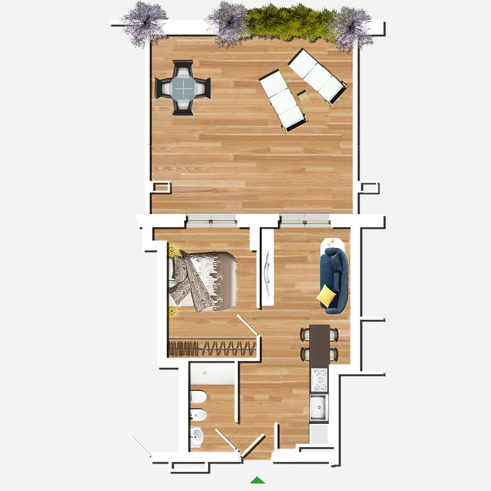 Bilocale in Affitto a Roma Sud - int.6 di 48