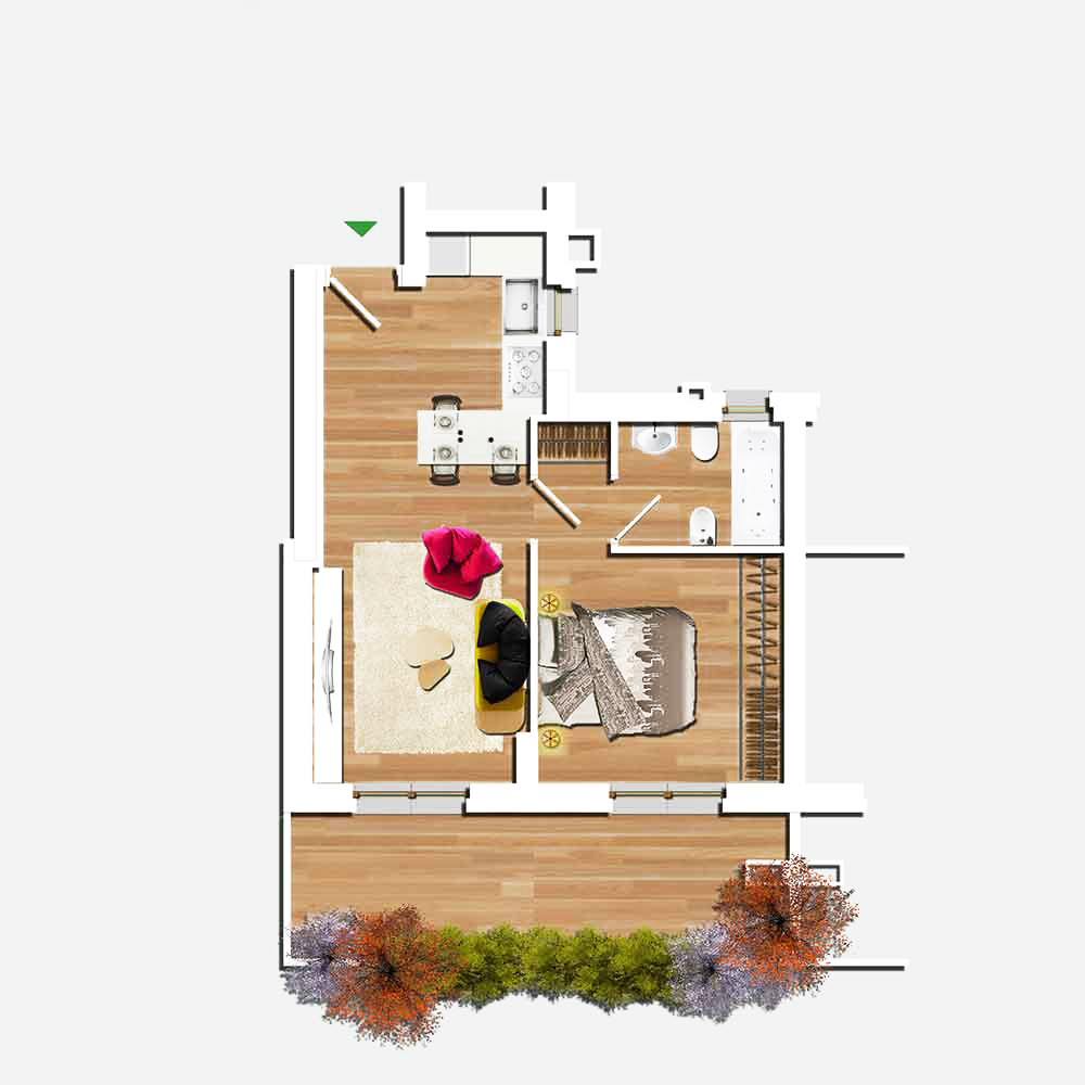 bilocale in affitto a Roma Sud