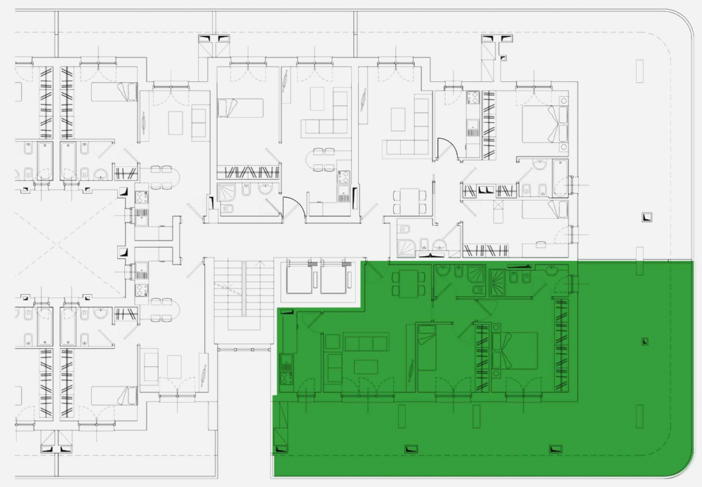 Trilocale in Affitto a Roma Sud - int.60 di 96