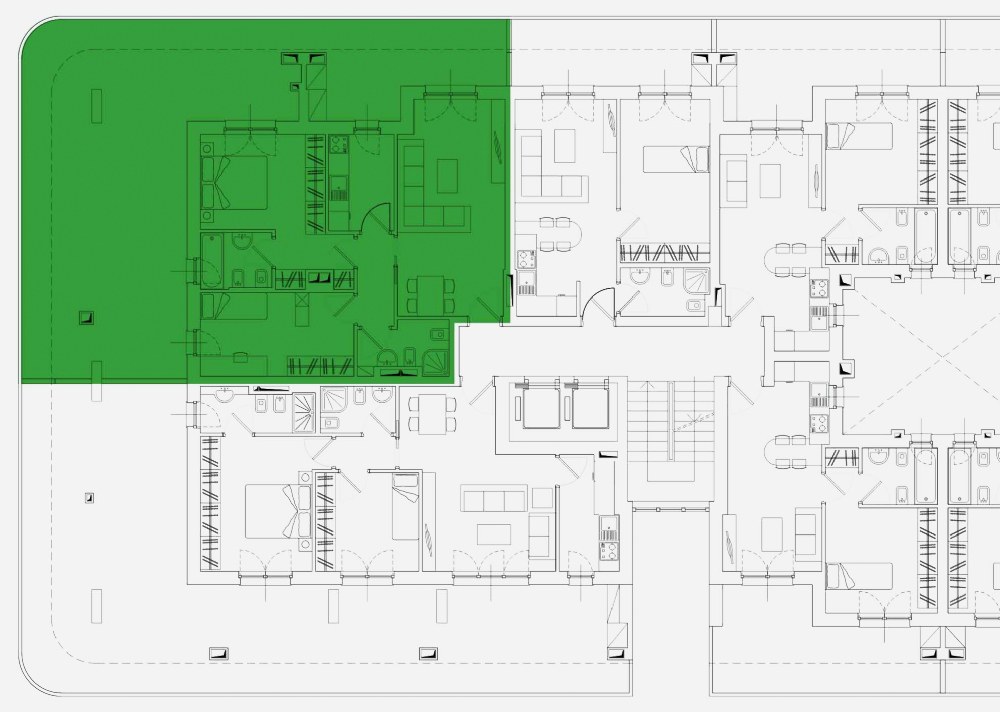Trilocale in Affitto a Roma Sud - int.59 di 96