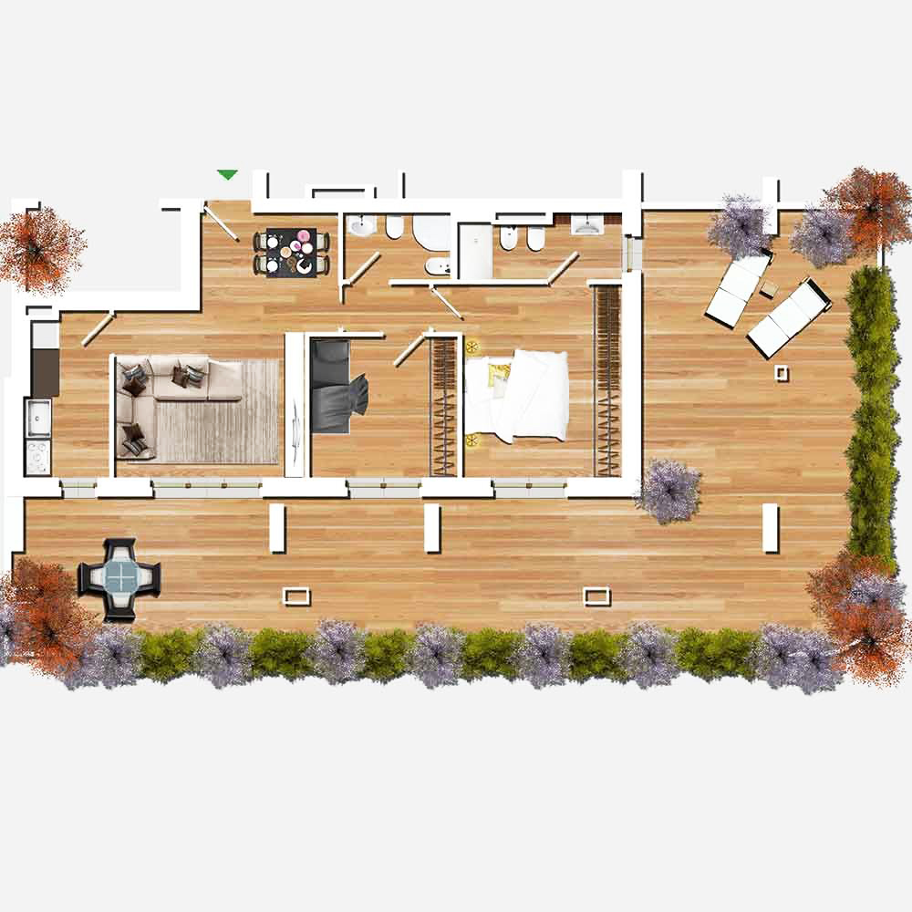 Trilocale in Affitto a Roma Sud - int.60 di 96