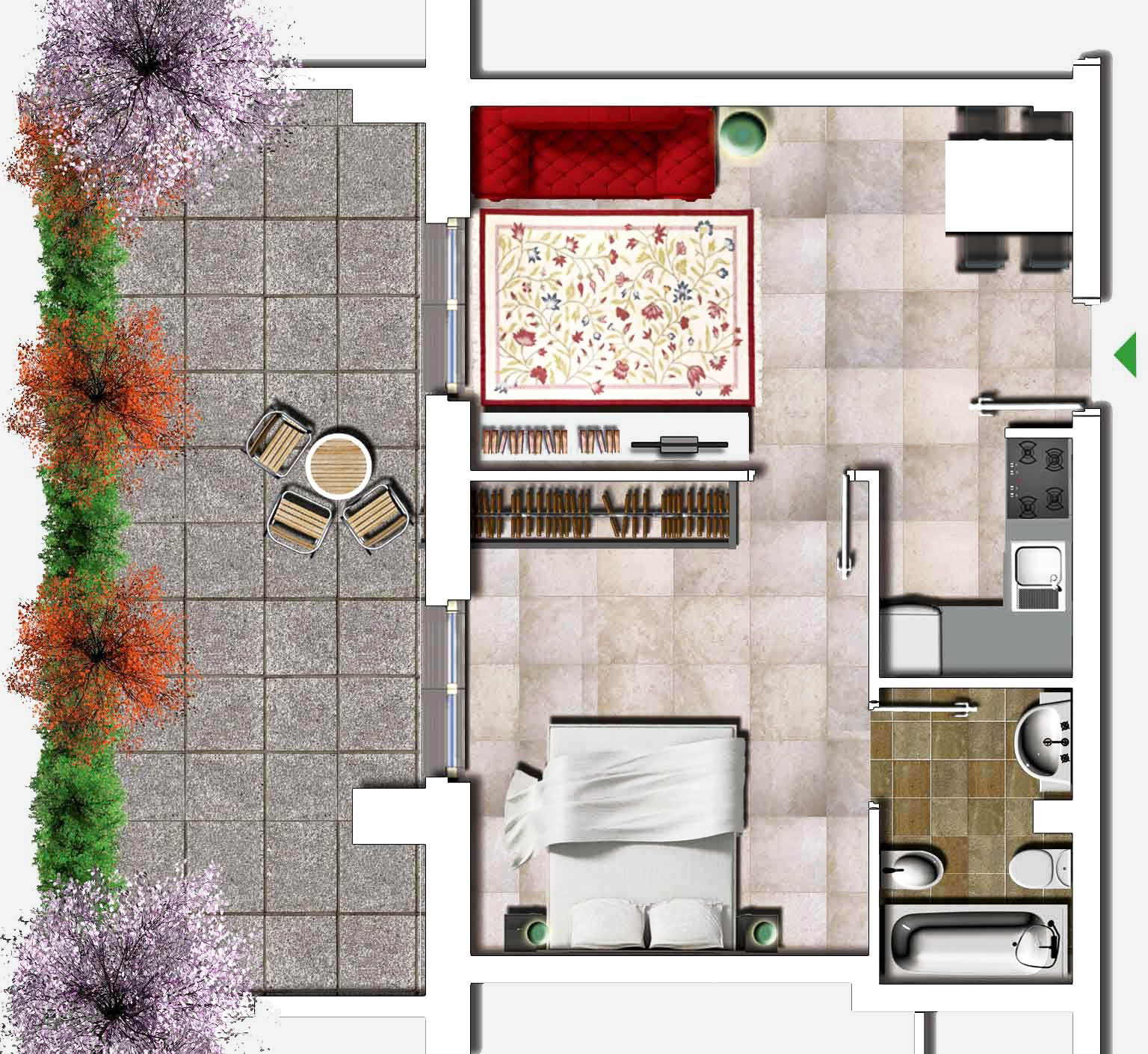 bilocale in affitto a Roma Sud