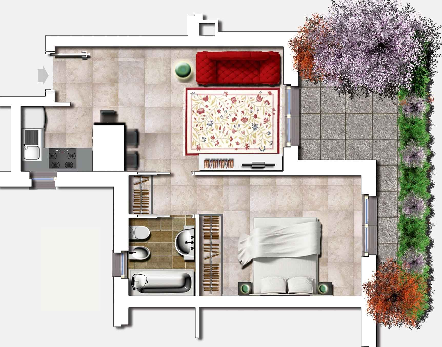 bilocale in affitto a Roma Sud