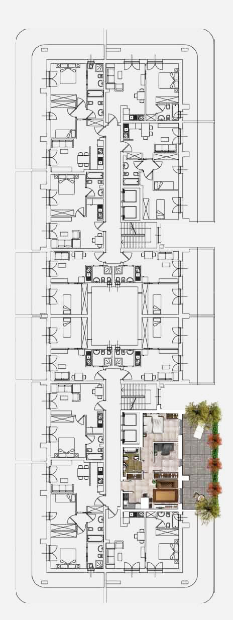 Trilocale in Affitto a Roma Sud - int.61 di 65