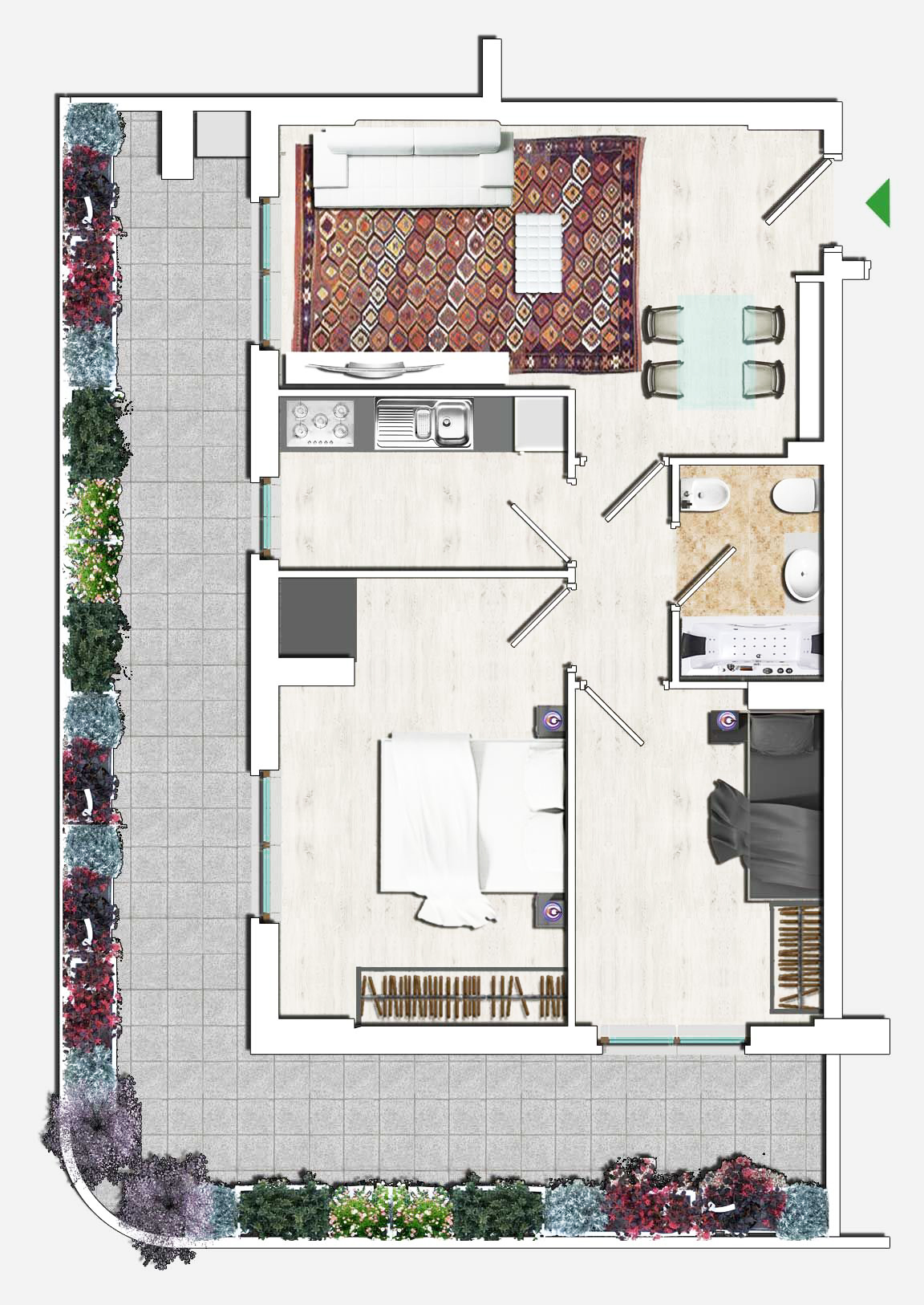 Trilocale in Affitto a Roma Est - int.1 di 73