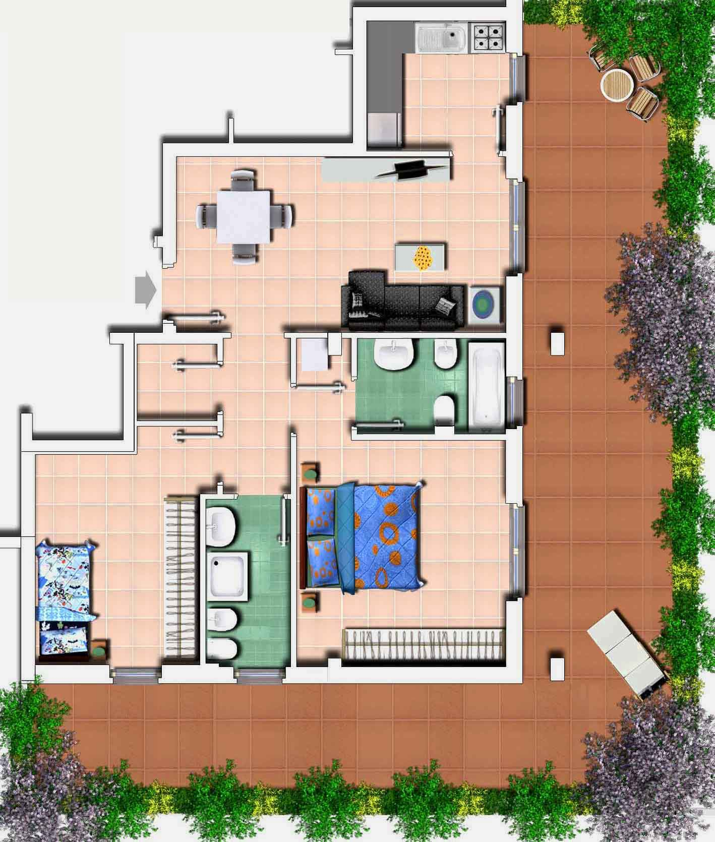 Trilocale in Vendita a Roma Est - int.23 di 94