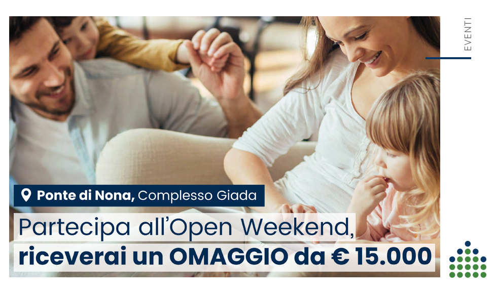 Dal 29 novembre all’1 dicembre, l’Open Weekend di Intermedia: visita la tua futura casa a Ponte di Nona