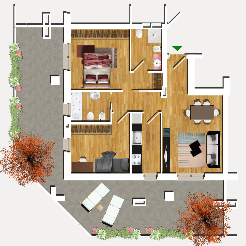 trilocale in vendita a Roma Sud