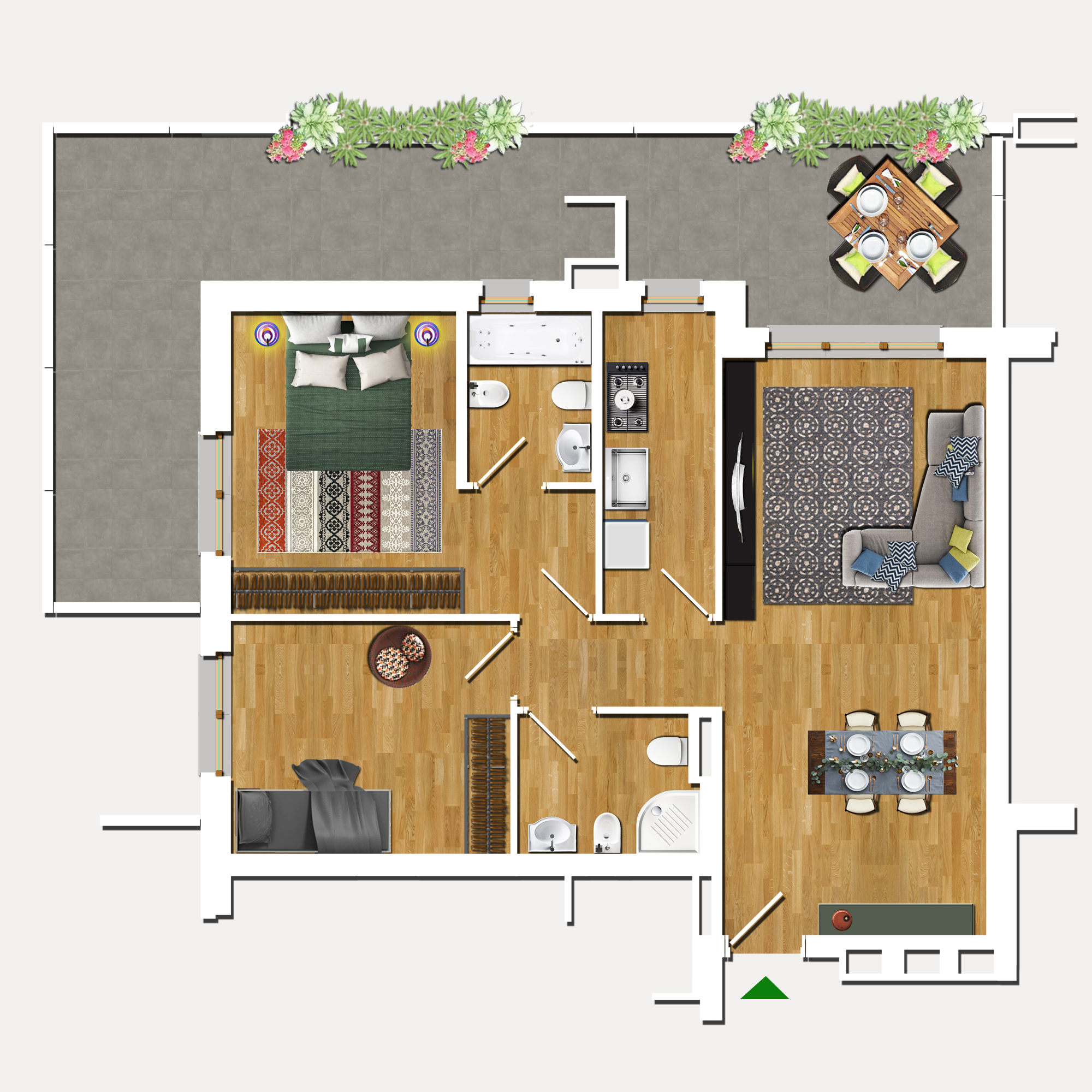 trilocale in vendita a Roma Sud Ovest